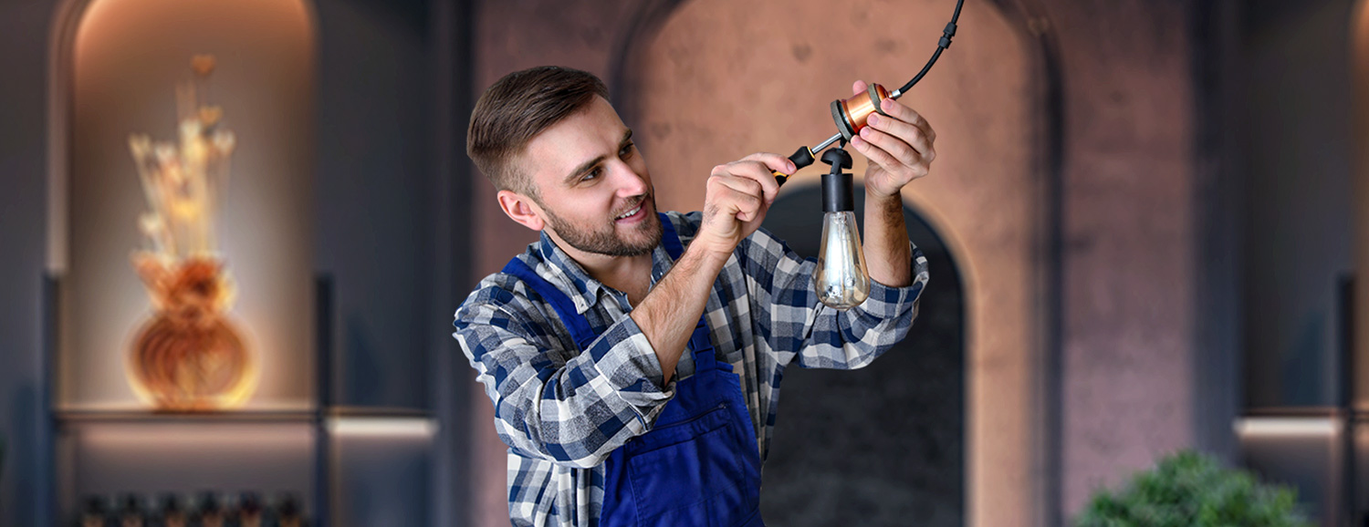 Электрик Подбор и установка освещения для салона красоты