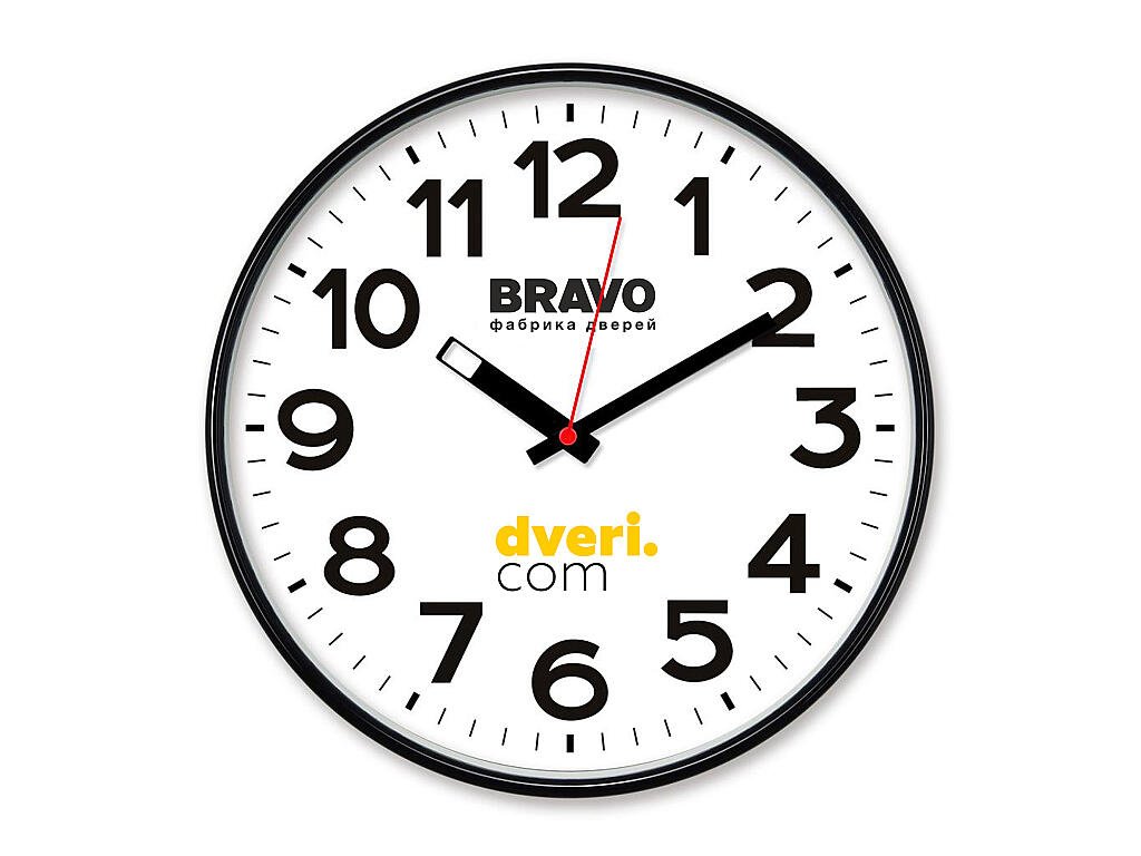 Часы настенные "dveri.com"
